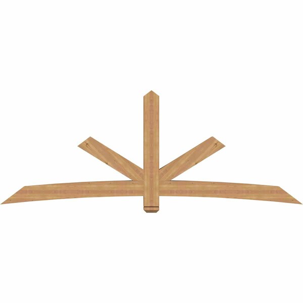 Ekena Millwork Alberta Smooth Timber Gable Bracket, Western Red Cedar, 108"W x 40"H x 5 1/2"D x 5 1/2"F, 9/12 Pitch GBW108X40X0606ALB00SWR - main